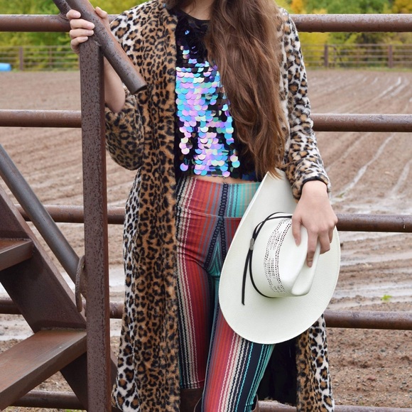 ✨LAST ONE✨ Leopard Duster Coat Fuzzy FashionJacket - Picture 2 of 5